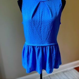 Elle sail away sleeveless peplum top